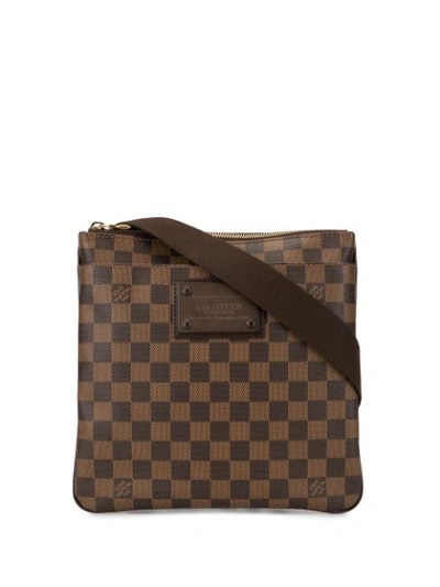 Pre-owned Louis Vuitton  Pochette Pratt Brooklyn Crossbody Bag In Brown