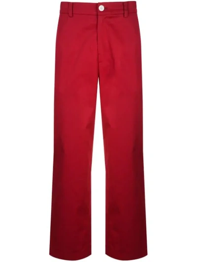 Iise Straight-leg Trousers In Red