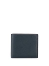 Valextra Billfold Leather Cardholder In Blau