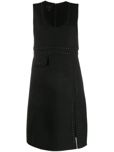 Giambattista Valli Crystal-embellished Crepe Dress In Black