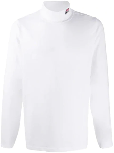 Fila Roll Neck Sweater In White