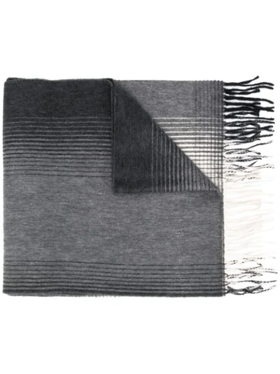Begg & Co Gradient Scarf In Grey