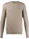 Zanone Fein Gestrickter Pullover In Neutrals