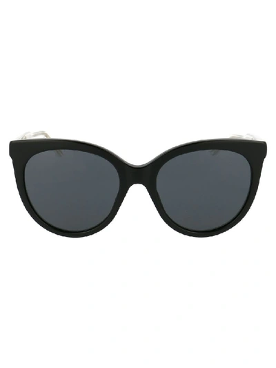 Gucci Sunglasses In Black Crystal Grey
