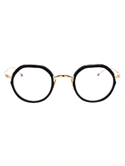 Thom Browne Eyewear In Black White Gold