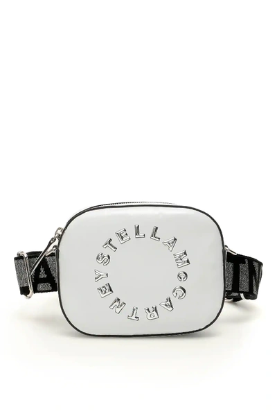 Stella Mccartney Logo Mini Bag In White,silver,black