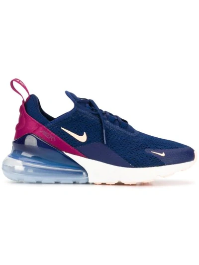 Nike Air Max 270 Knit Sneakers In Blue