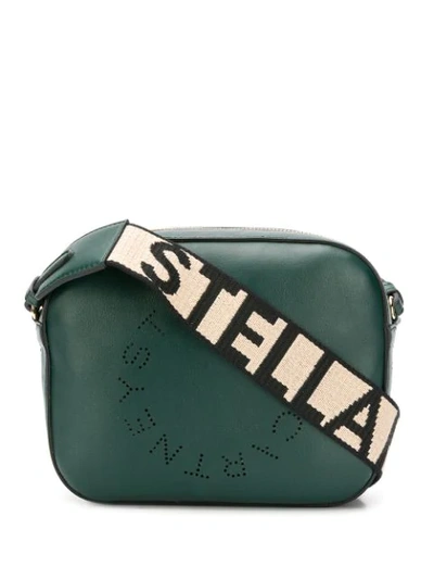 Stella Mccartney Mini Stella Logo Camera Bag In 绿色