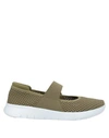 Fitflop Ballet Flats In Military Green