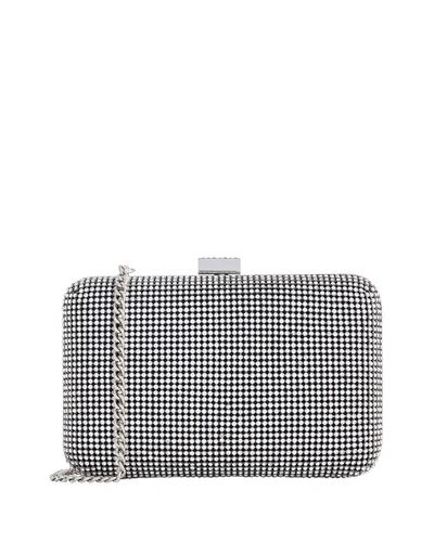 Whiting & Davis Women's Yves Crystal Mesh Minaudière In Silver