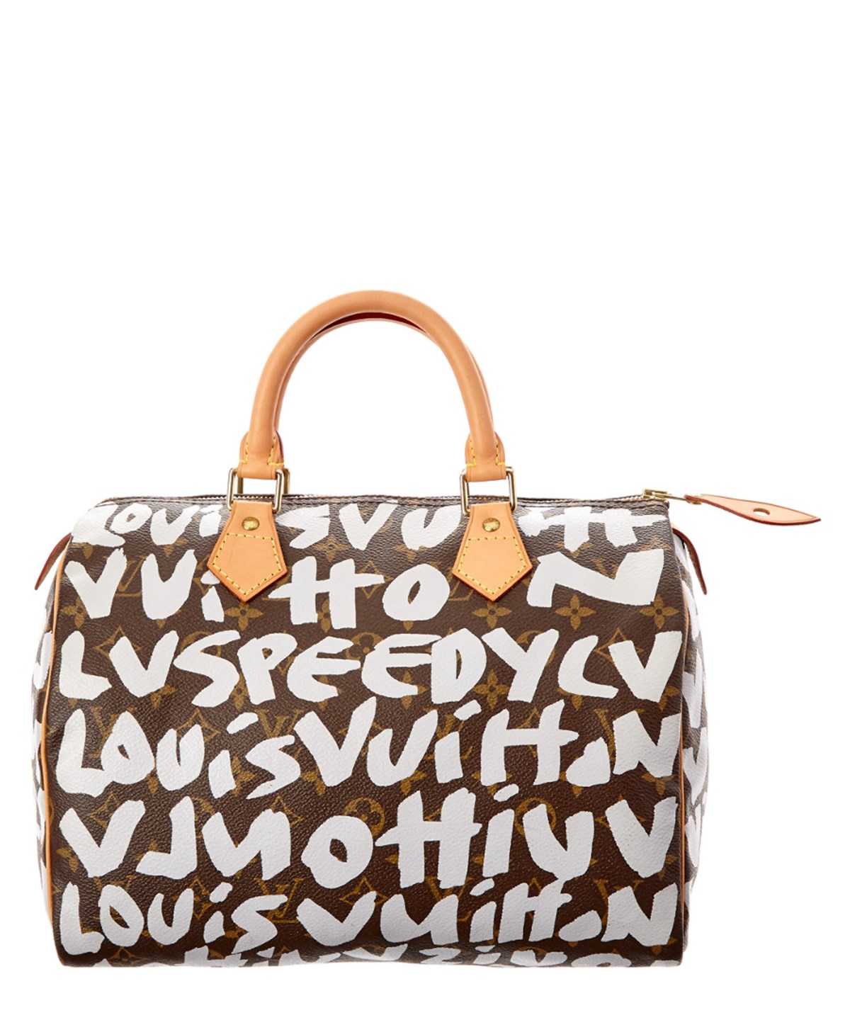 Louis Vuitton Limited Edition Stephen Sprouse Graffiti Monogram Canvas Speedy 30&#39; In Brown ...