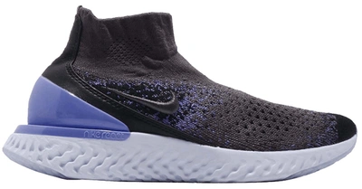 Pre-owned Nike Rise React Flyknit Thunder Grey Sapphire (women's) In Thunder Grey/saphire-thunder Grey