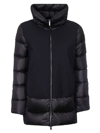 Rrd - Roberto Ricci Design High Neck Padded Detail Jacket In Nero