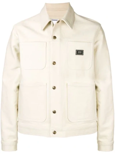 Ami Alexandre Mattiussi Utility Shirt Jacket In 150 Off-white
