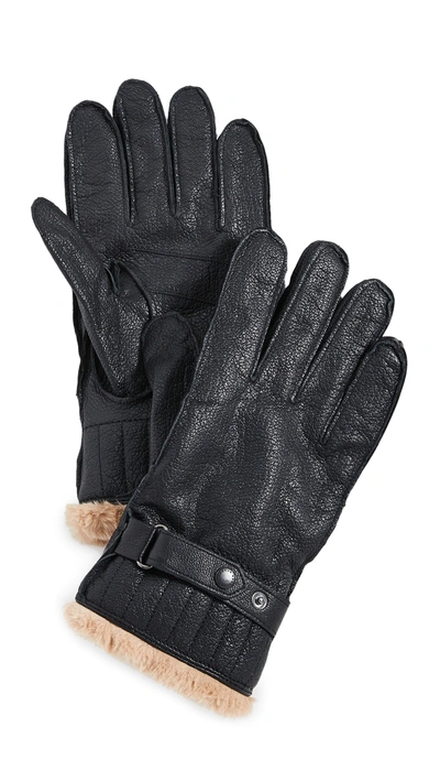 Barbour Leather Utility Gloves Black