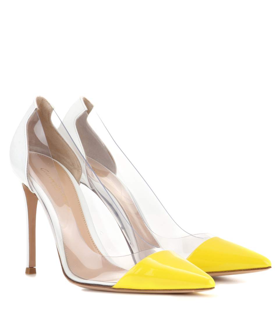 gianvito rossi yellow pumps