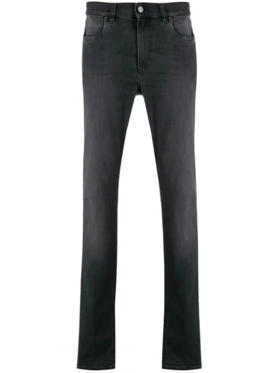 Z Zegna High-rise Slim Fit Jeans In Black