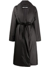 Ienki Ienki Oversized Padded Robe Coat In Black