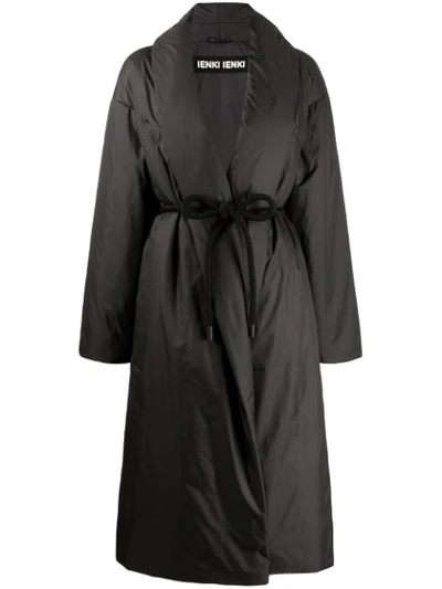 Ienki Ienki Oversized Padded Robe Coat In Black