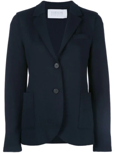 Harris Wharf London Single-breasted Fitted Blazer In Blue