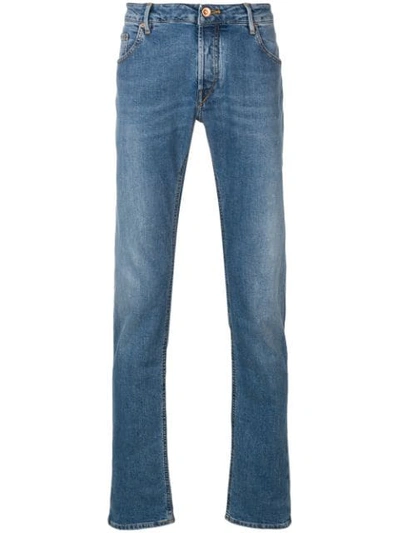 Hand Picked Mid-rise Slim-fit Jeans In Blue