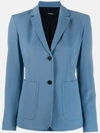 Theory Plain Fitted Blazer In Blue