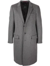 Loveless Single Breasted Coat In Grey