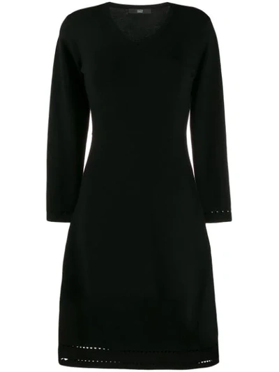 Steffen Schraut Stretch Fit Cut Out Dress In Black