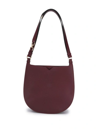 Valextra Plain Shoulder Bag In Red