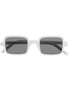 Saint Laurent Sl 332 Rectangular-frame Sunglasses In White