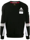 Alpha Industries 'space Camp' Sweatshirt In Black