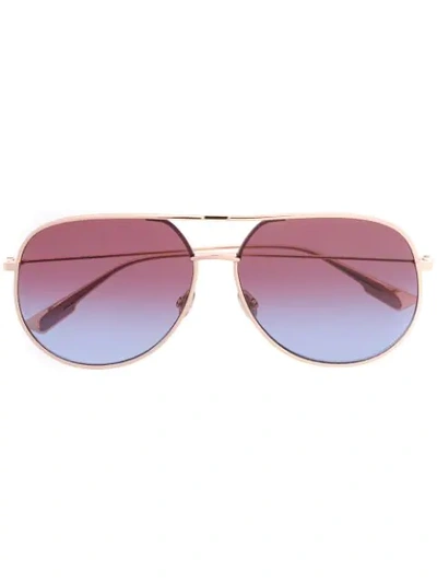 Dior By Aviator-frame Sunglasses In Metallic