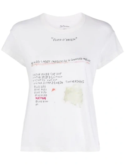 Bellerose Floyd O'brien Print T-shirt In White