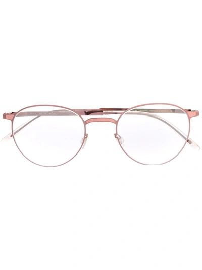 Mykita Jul Round Frame Glasses In Brown