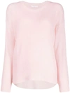 Majestic Relaxed-fit Knit Jumper In Pink