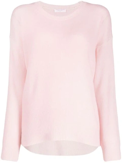 Majestic Relaxed-fit Knit Jumper In Pink