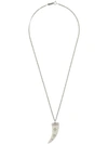 Isabel Marant Tooth Pendant Necklace In Neutrals