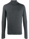 John Smedley Cherwell Roll Neck Sweater In Grey