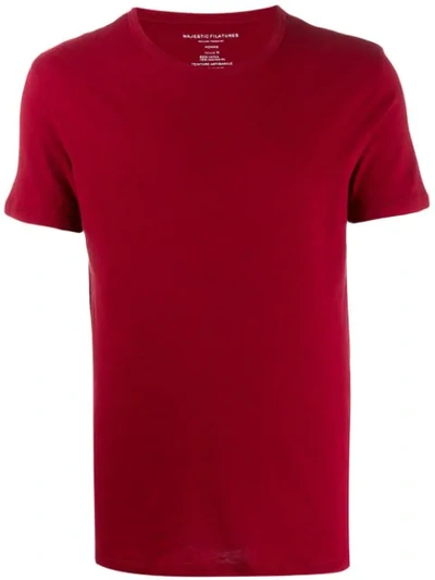 Majestic Classic Crew-neck T-shirt In Red