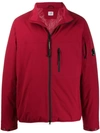 C.p. Company High Neck Shell Jacket In Red