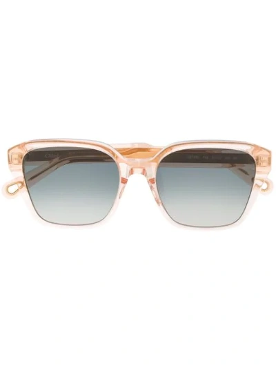 Chloé Oversized-frame Sunglasses In Pink