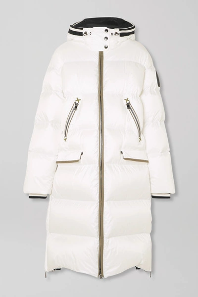 Bogner Honey-d Hooded Quilted Down Ski Jacket In White