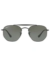 Ray Ban Marshal Squared Frame Sunglasses In Black
