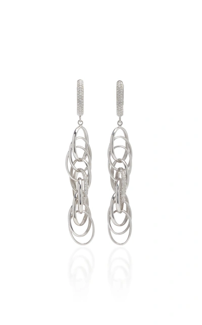 Lynn Ban Women's Sterling Silver And Diamond Earrings