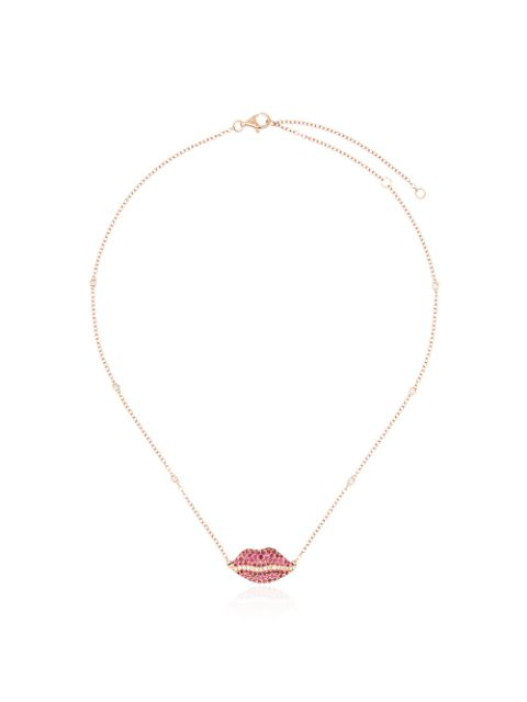 Shay 18kt Gelbgoldhalskette Mit Rubinen Und Diamanten In Yellow Gold Modesens