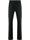 Z Zegna Straight-leg Tailored Trousers In Black