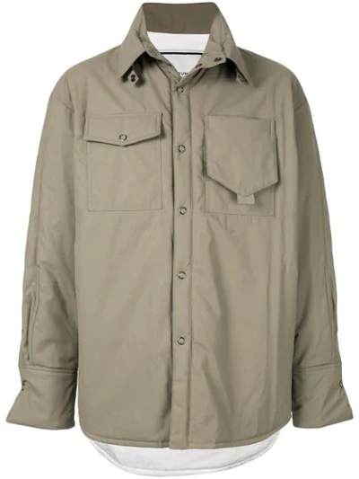 Wooyoungmi Padded Button Shirt In Neutrals