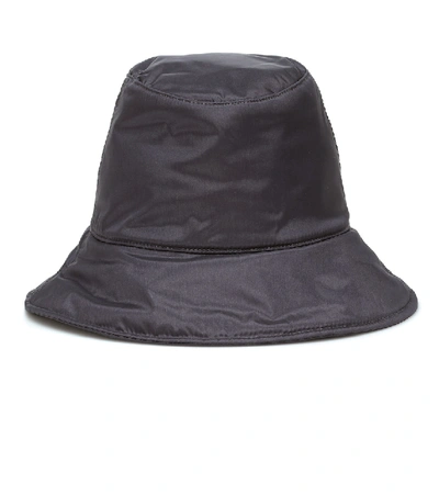 Loro Piana Nellie Silk Bucket Hat In Gray Slate