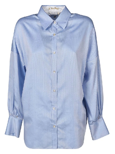 Le Sarte Pettegole Pointed Collar Shirt In Blue
