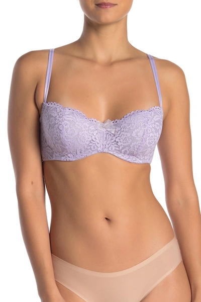 B.tempt'd By Wacoal Ciao Bella Lace Underwire Balconette Bra In Pas Lilac